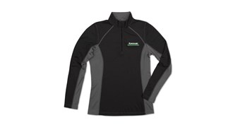 Women's Kawasaki 3 Green Lines Half Zip Pullover