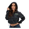 Women's Kawasaki 3 Green Lines Camo Half Zip Pullover Hooded Lightweight Windbreaker Jacket photo thumbnail 2