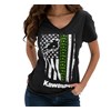 Women's Kawasaki Flag V-Neck Tee photo thumbnail 1