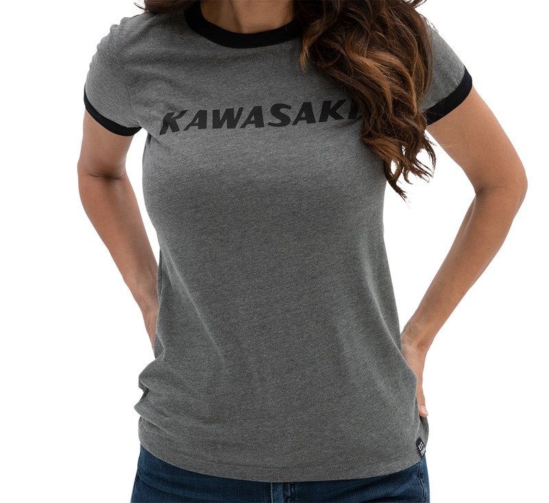 Women's Kawasaki Heritage Ringer Tee detail photo 1