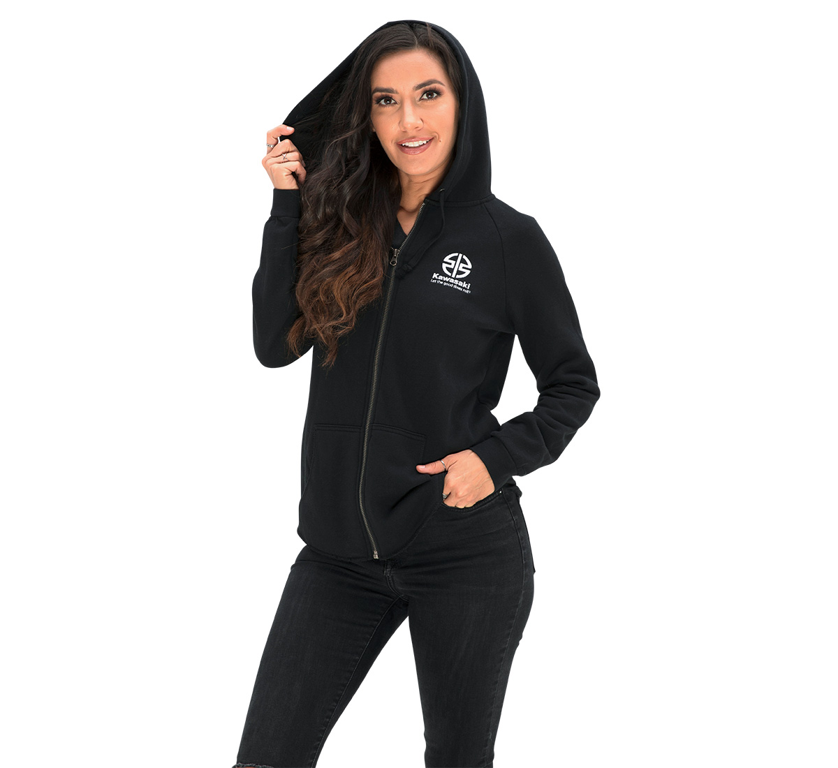 Women's Kawasaki River Mark Zip-up Sweatshirt