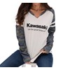 Women's Kawasaki Let the Good Times Roll® Vintage Camo Natural Long Sleeve Tee photo thumbnail 3