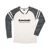 Women's Kawasaki Let the Good Times Roll® Vintage Camo Natural Long Sleeve Tee photo thumbnail 1