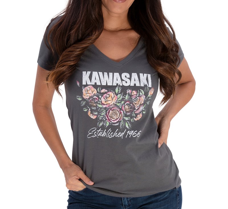 Women's Heritage V-neck Rose Tee detail photo 2
