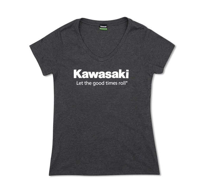 Women's Kawasaki Let the Good Times Roll® V-neck T-shirt detail photo 1