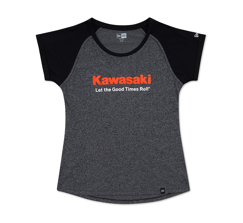 Women's Kawasaki Let the Good Times Roll® New Era® Raglan Tee detail photo 1