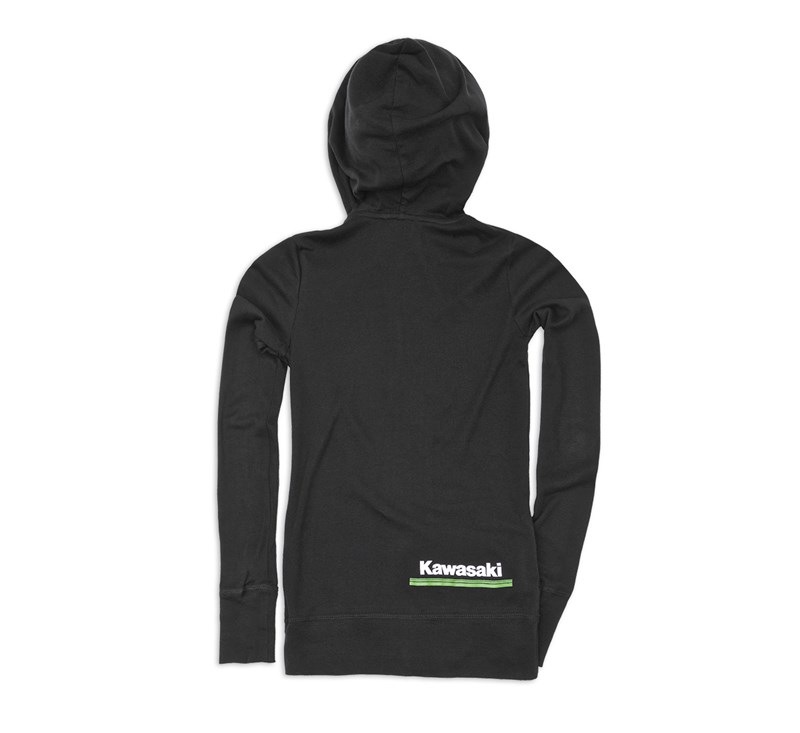 Women's Kawasaki 3 Green Lines Hooded Sweatshirt detail photo 2