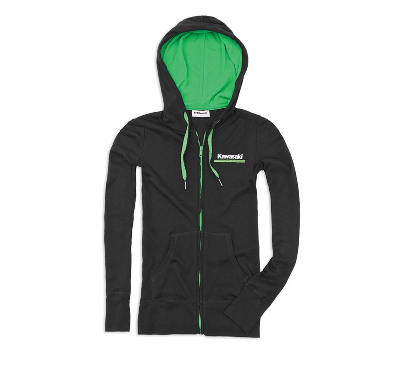 Women's Kawasaki 3 Green Lines Hooded Sweatshirt detail photo 1