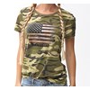 Women's Army Camo Flag Tee photo thumbnail 1