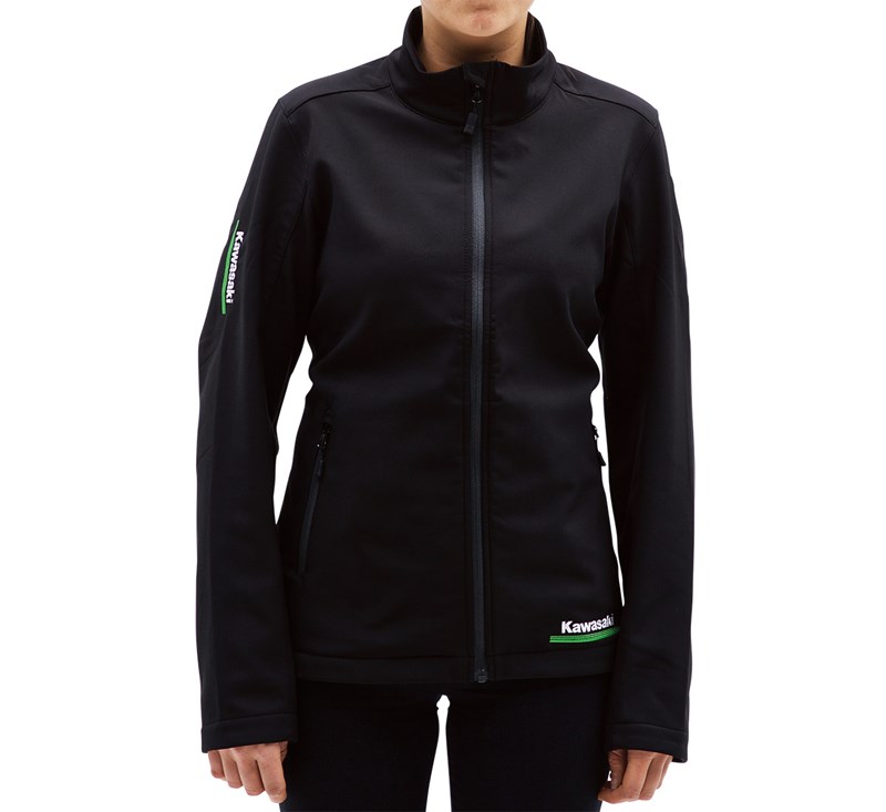 Women's Kawasaki 3 Green Lines Soft Shell Jacket detail photo 3