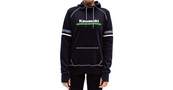 Women's Kawasaki 3 Green Lines Hooded Sweatshirt