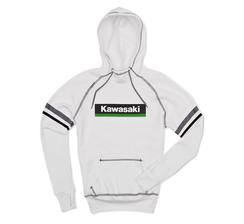 Women's Kawasaki 3 Green Lines Hooded Sweatshirt detail photo 2