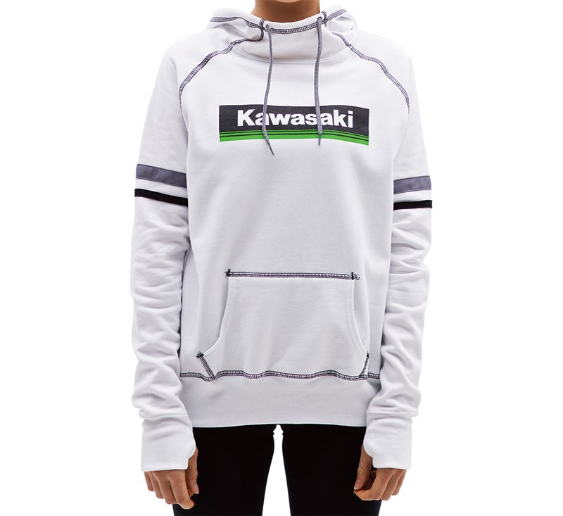 Women's Kawasaki 3 Green Lines Hooded Sweatshirt detail photo 1