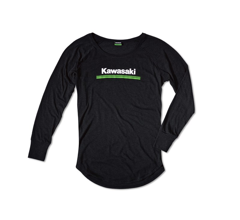 Women's Kawasaki 3 Green Lines Long Sleeve Tee detail photo 2