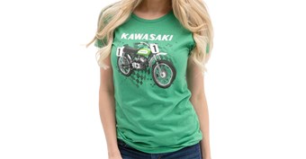 Women's Kawasaki Heritage Moto T-shirt
