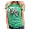 Women's Kawasaki Heritage Moto T-shirt photo thumbnail 1
