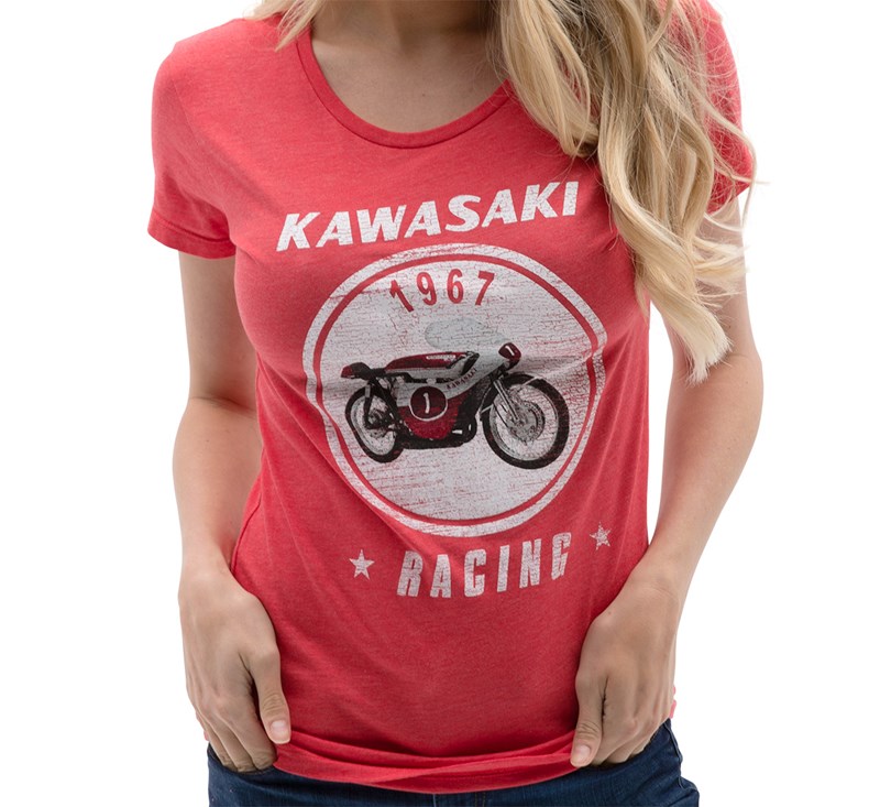 Women's Kawasaki Heritage A7R T-shirt detail photo 1