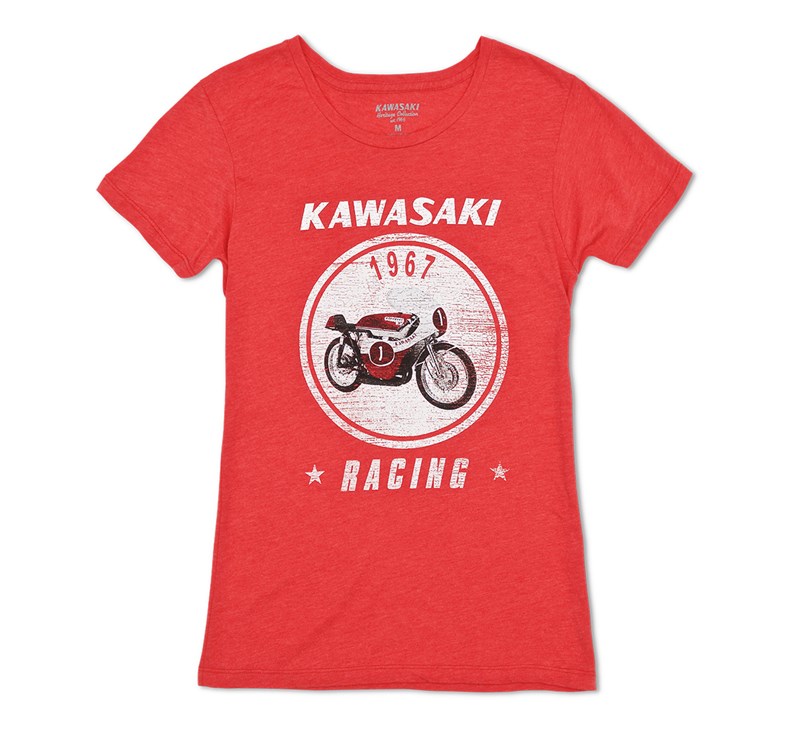 Women's Kawasaki Heritage A7R T-shirt detail photo 3