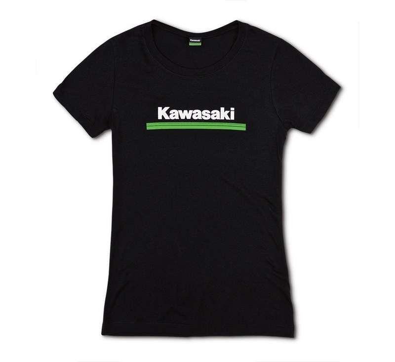 Women's Kawasaki 3 Green Lines Crew Tee detail photo 3