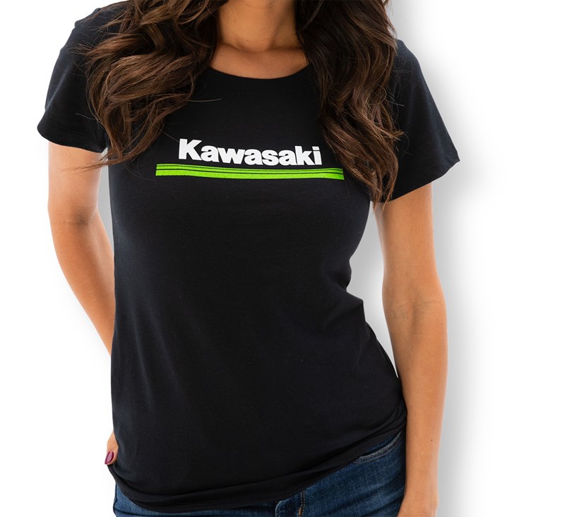 Women's Kawasaki 3 Green Lines Crew Tee detail photo 1