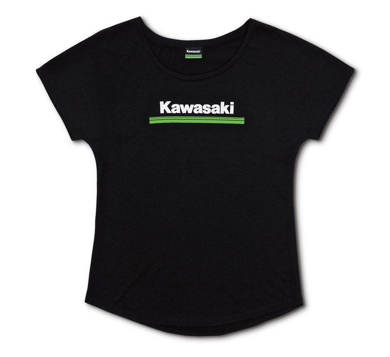 Women's Kawasaki 3 Green Lines Dolman Tee detail photo 3