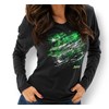 Women's Kawasaki Long Sleeve Hooded Flag Tee photo thumbnail 1