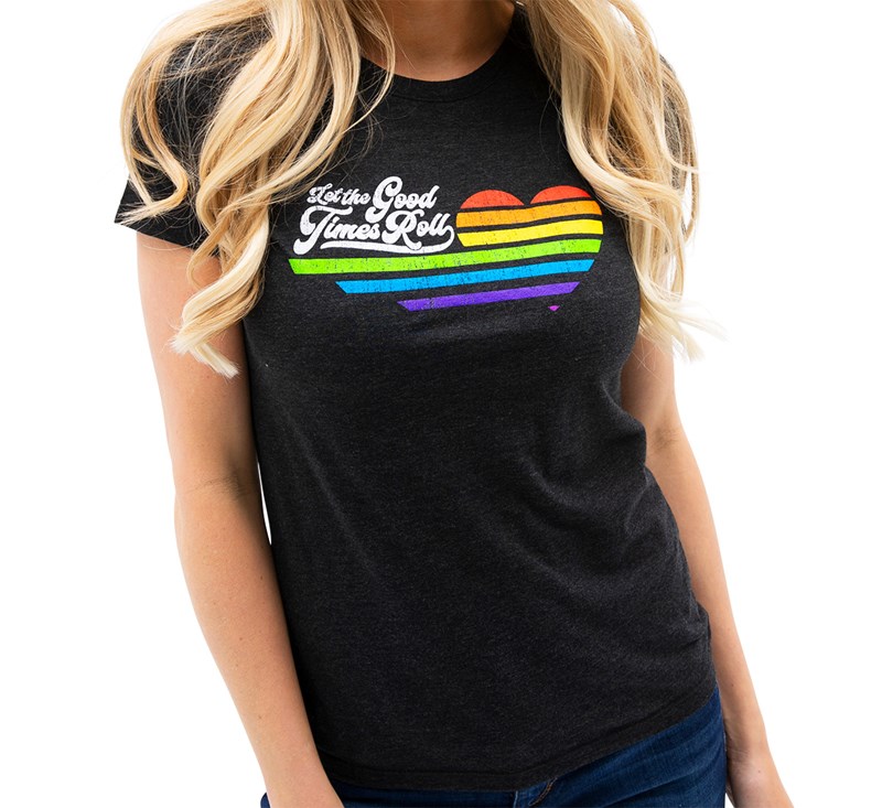 Women's Kawasaki Vintage Let the Good Times Roll Tee detail photo 1