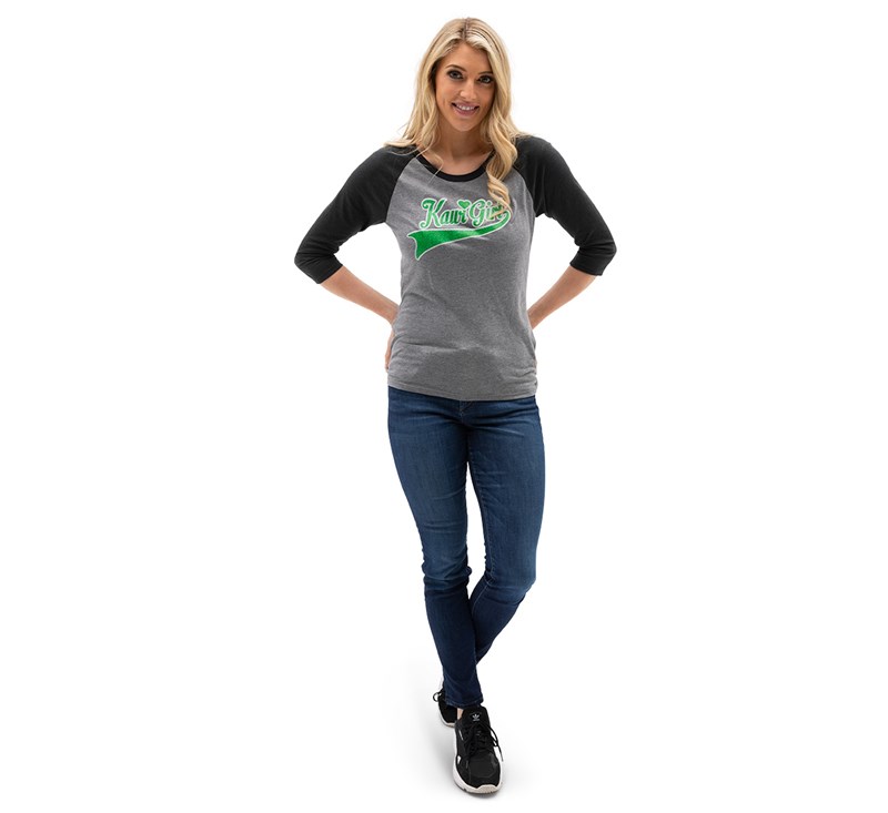 Women's Kawi Girl Raglan Tee detail photo 2