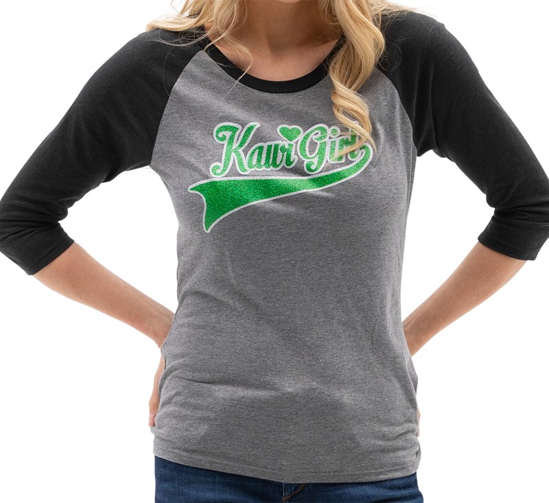 Women's Kawi Girl Raglan Tee detail photo 1