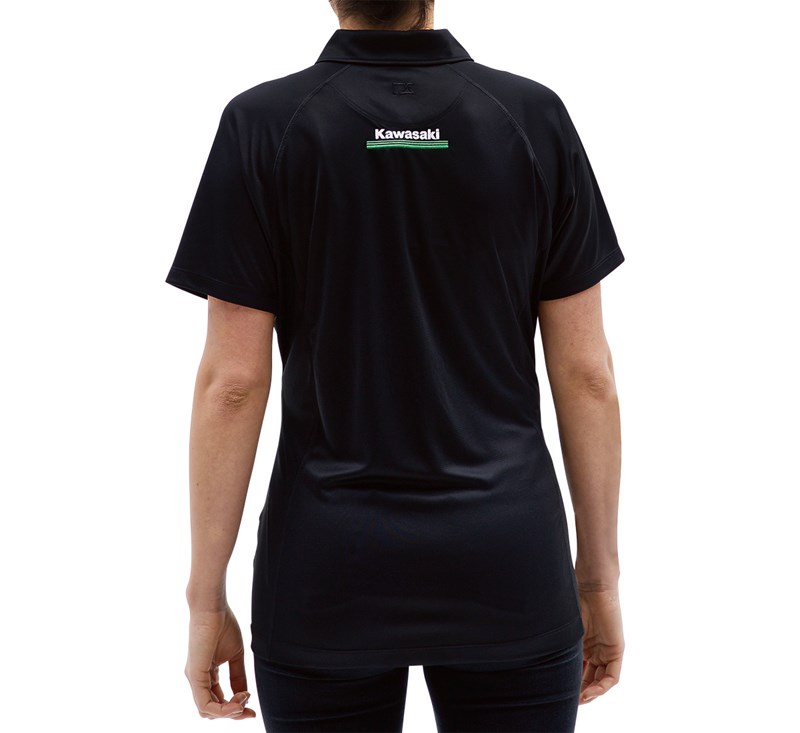 Women's Kawasaki 3 Green Lines DryTec Polo detail photo 4