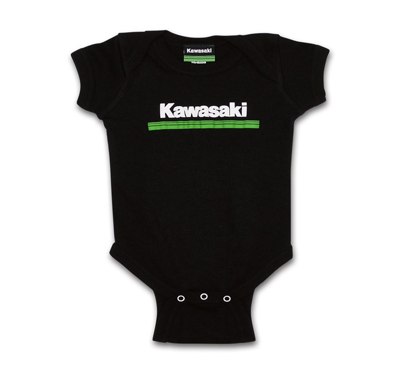 Infant Kawasaki 3 Green Lines Onesie detail photo 1