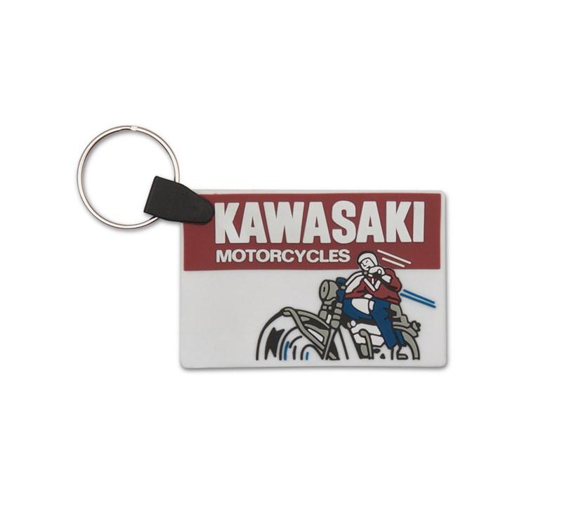 Kawasaki Heritage Logo Old School Sign Keychain detail photo 1