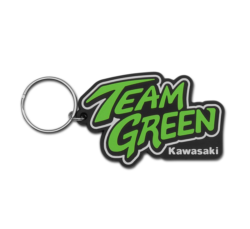 Team Green Rubber Keychain detail photo 1