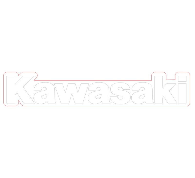 Kawasaki Sticker detail photo 1