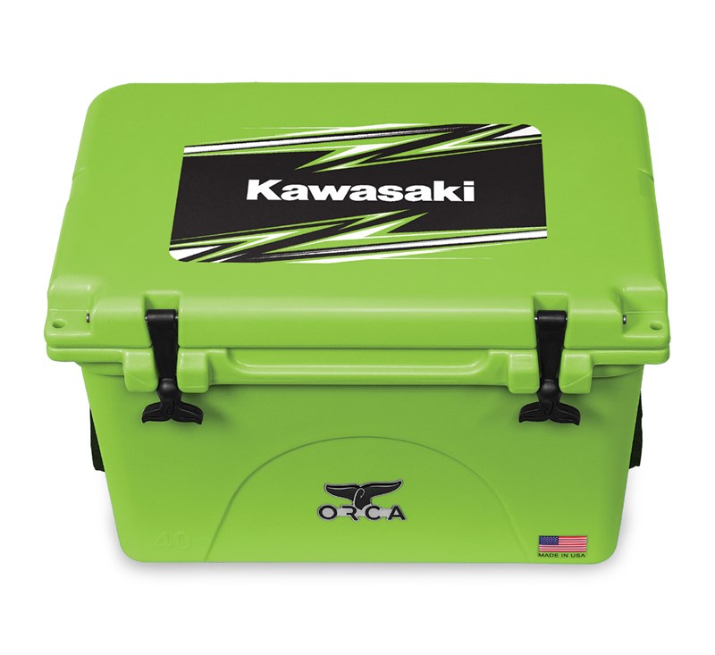 Kawasaki Orca Green 40 Quart Cooler detail photo 1
