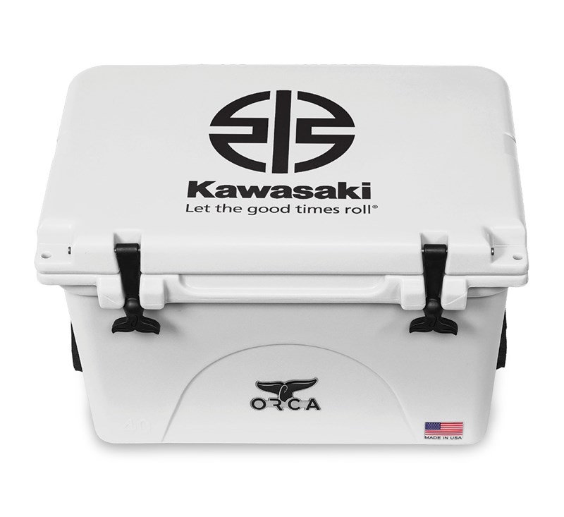 Kawasaki Orca White 40 Quart Cooler detail photo 1
