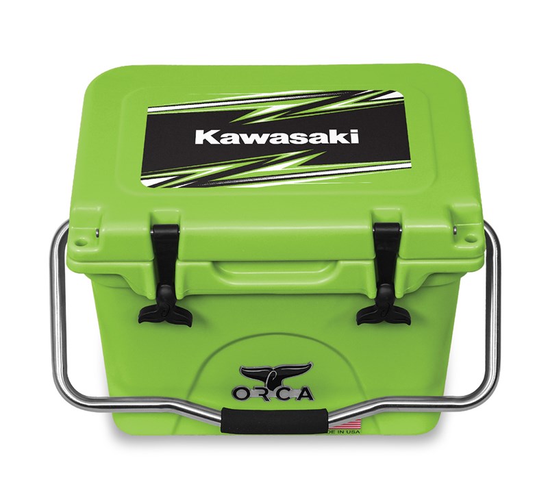 Kawasaki Orca Green 20 Quart Cooler detail photo 1