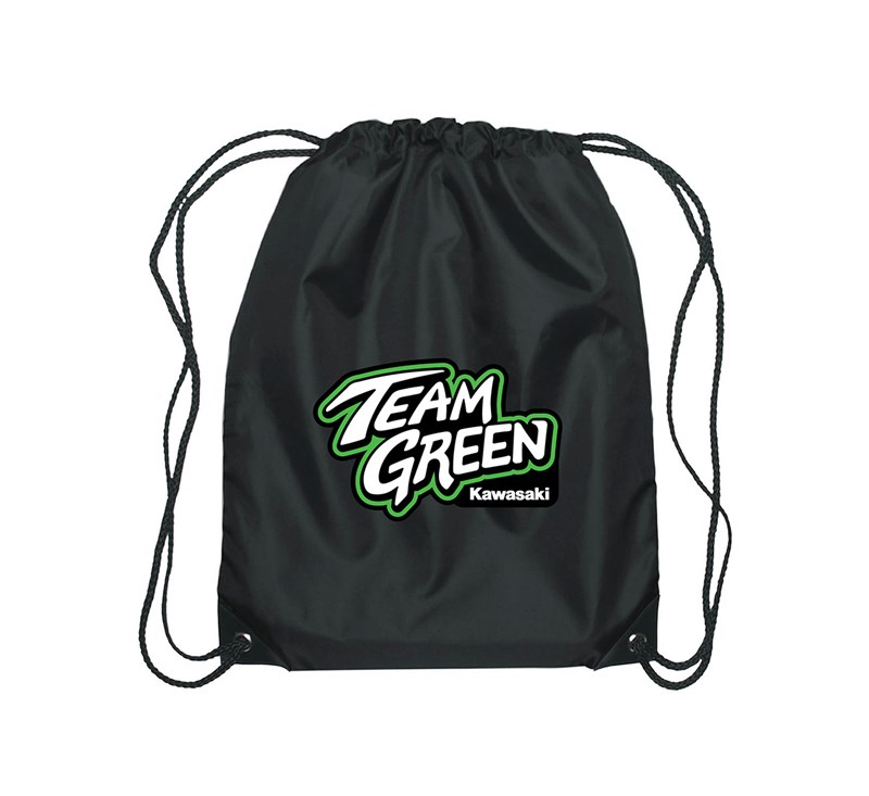 Kawasaki Team Green Clinch Drawstring Bag detail photo 1
