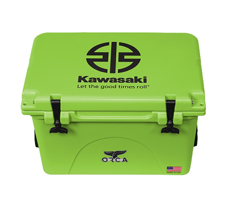 Kawasaki Orca Green 40 Quart Cooler detail photo 1