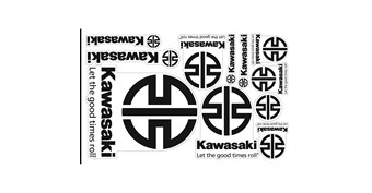 Kawasaki River Mark Decal Sheet