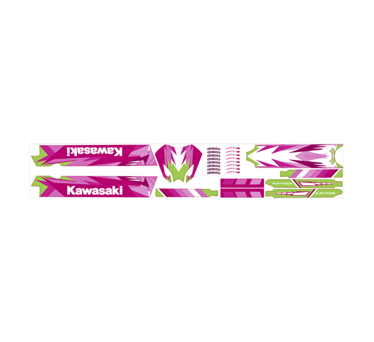 Elektrode® 16 Kawasaki Elektrode® 16 Graphics Kit - Pink
