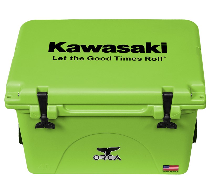 Kawasaki Let The Good Time Roll 40 Quart Cooler detail photo 1