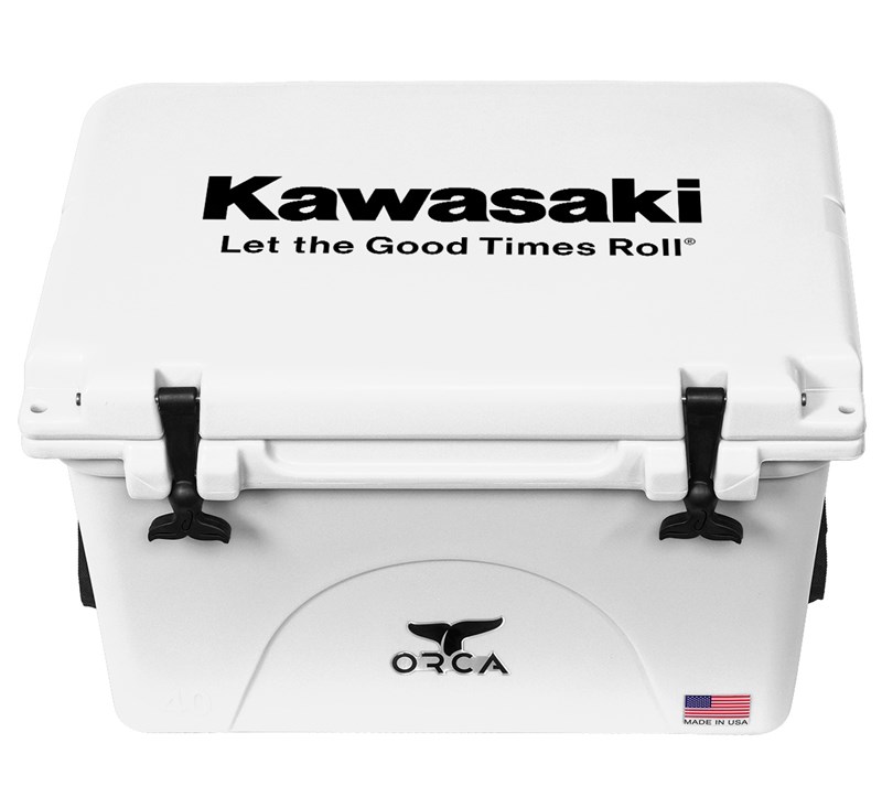 Kawasaki Let The Good Time Roll 40 Quart Cooler detail photo 1