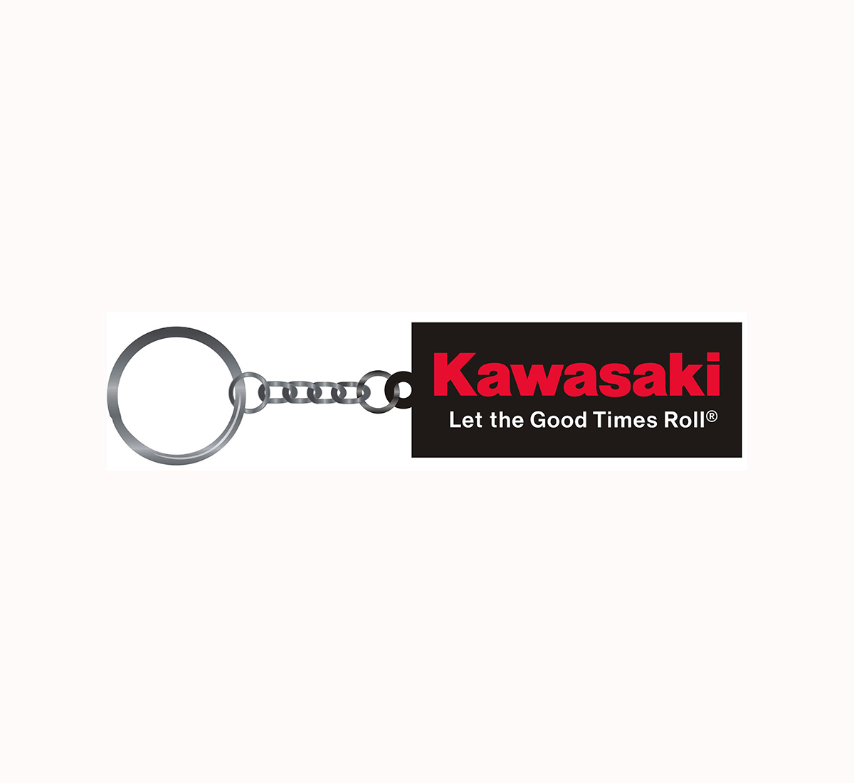 Kawasaki Let the Good Times Roll Rubber Keychain Kawasaki Let the Good Times Roll Rubber Keychain