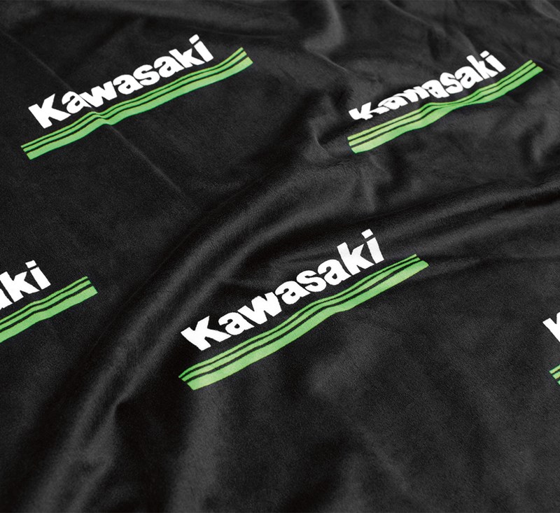 Kawasaki 3 Green Lines Blanket detail photo 2