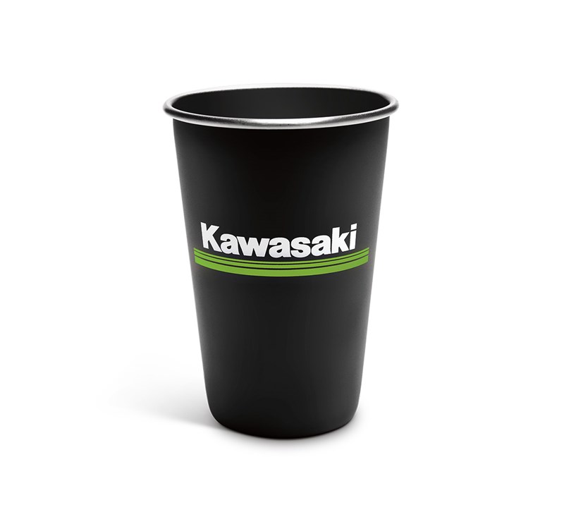 Kawasaki 3 Green Lines Stainless Steel Tumbler detail photo 1