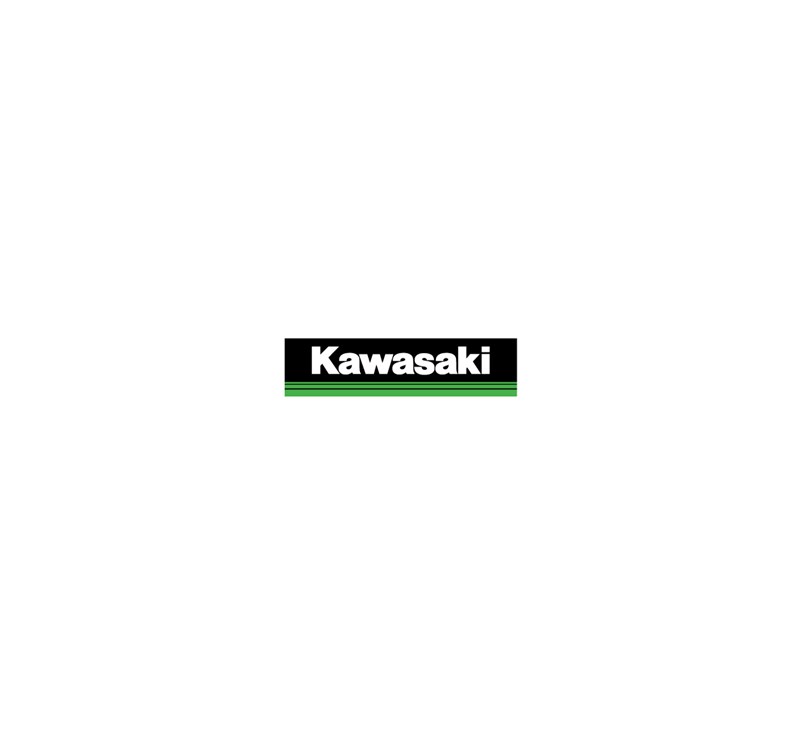Kawasaki 3 Green Lines 6" Decal detail photo 1