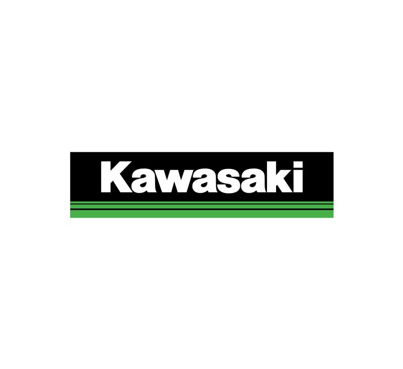 Kawasaki 3 Green Lines 24" Decal detail photo 1
