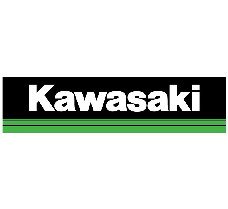 Kawasaki 3 Green Lines 48" Decal detail photo 1