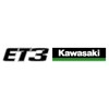 ET3 and Kawasaki 3 Green Lines Side By Side Logos, 12" Inch Decal photo thumbnail 1